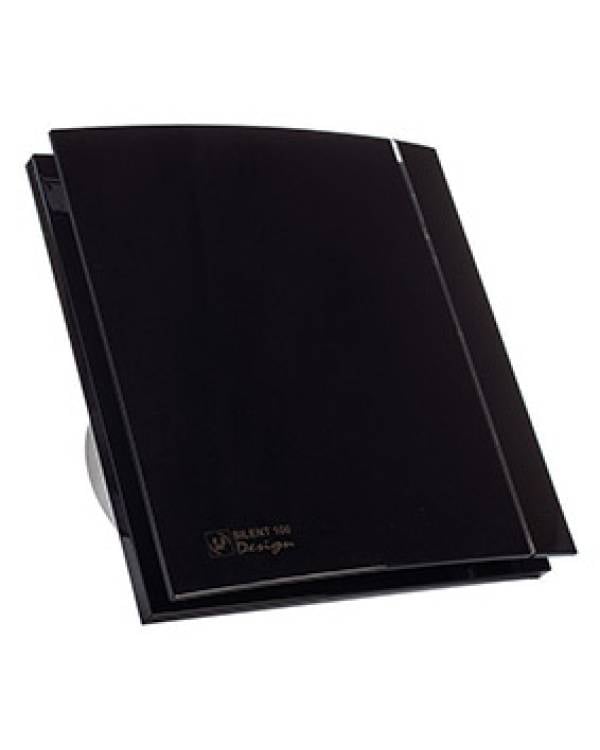 WC SILENT 100 CZ 8W 230V DESIGN-3C BLK 100mm Ø