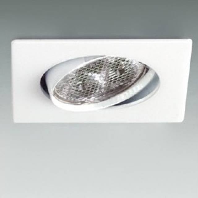 REC DOWNLIGHT SQUARE ADJ SPECL GU10 WHT