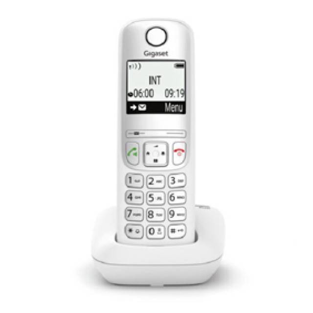 CORDLESS TELEPHONE AS490 WHT SINGLE H/FREE (Bx1)