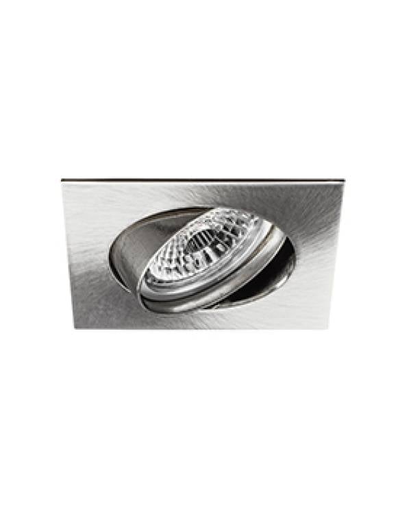 REC DOWNLIGHTER SQR ADJ GU10 230V NICK