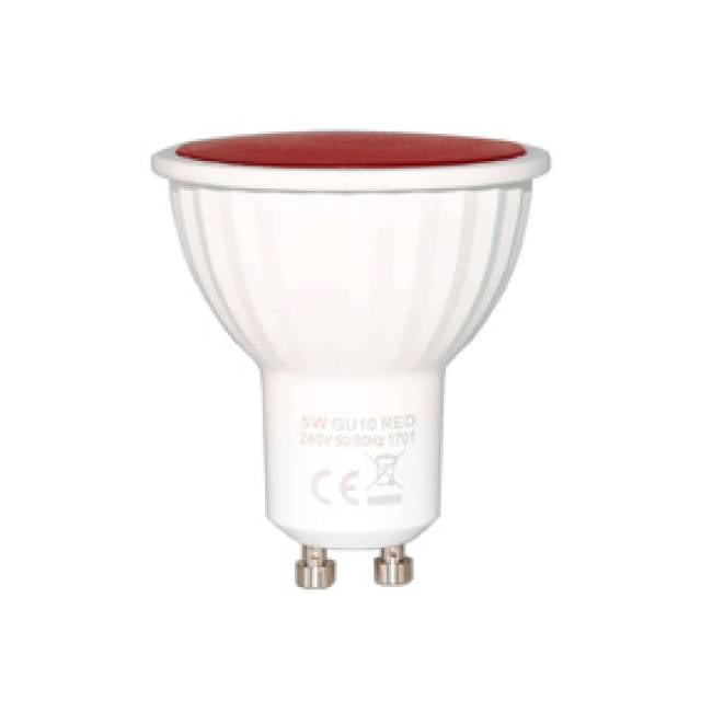 LED GU10 PAR16 7W RED 220lm