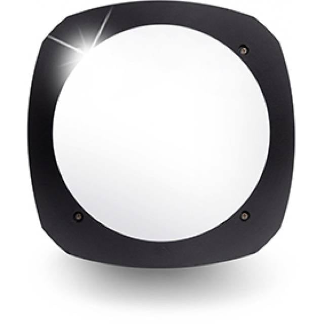 STUCCHI SQ B/HEAD E27 23w IP66 BLK