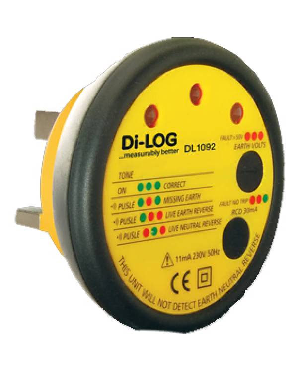 SOCKET TESTER c/w RCD & EARTH VOLT