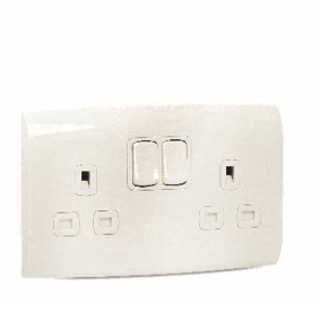 ALFANAR WHT 13A DP SW SOCKET 2G