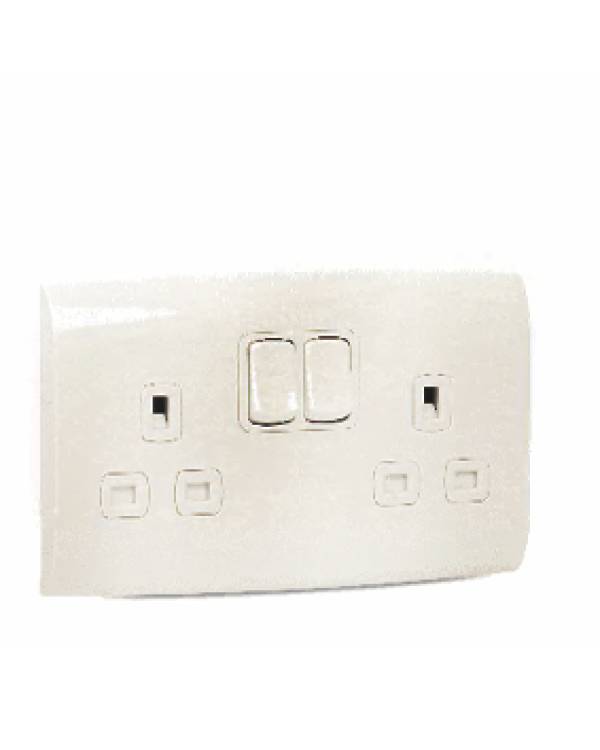ALFANAR WHT 13A DP SW SOCKET 2G