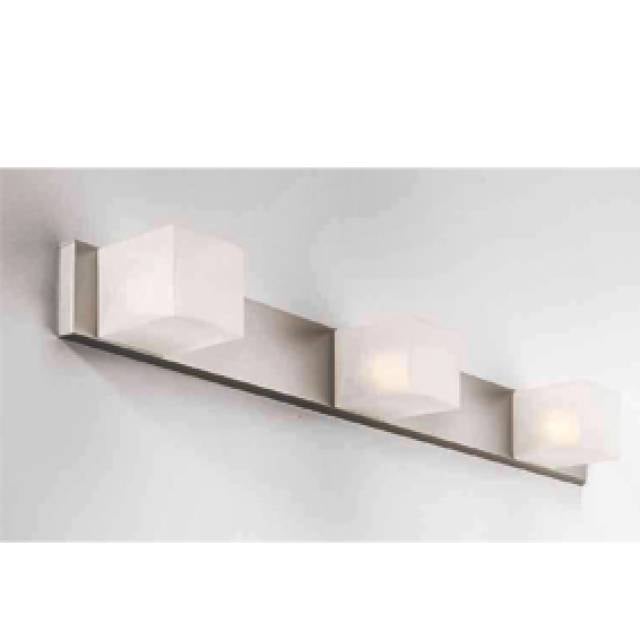 FLY SILVER BAR 3x33w G9 LAMPS INCL