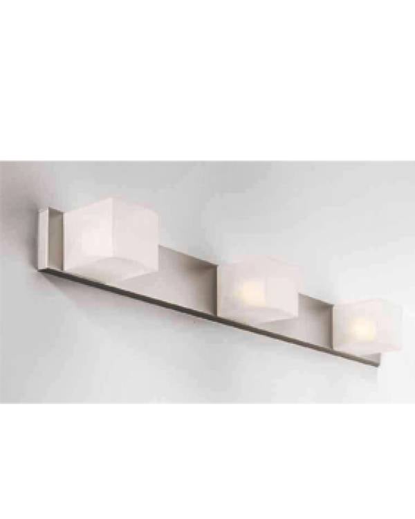FLY SILVER BAR 3x33w G9 LAMPS INCL