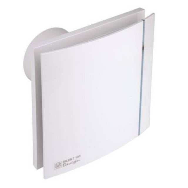 WC SILENT 100 CZ 8W 230V DESIGN-3C WHT 100mm Ø