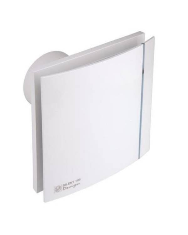 WC SILENT 100 CZ 8W 230V DESIGN-3C WHT 100mm Ø