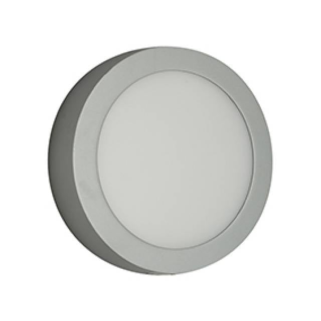 SURF ROUND LED PANEL 3000K 22W 1600LM GRY (Bx10)
