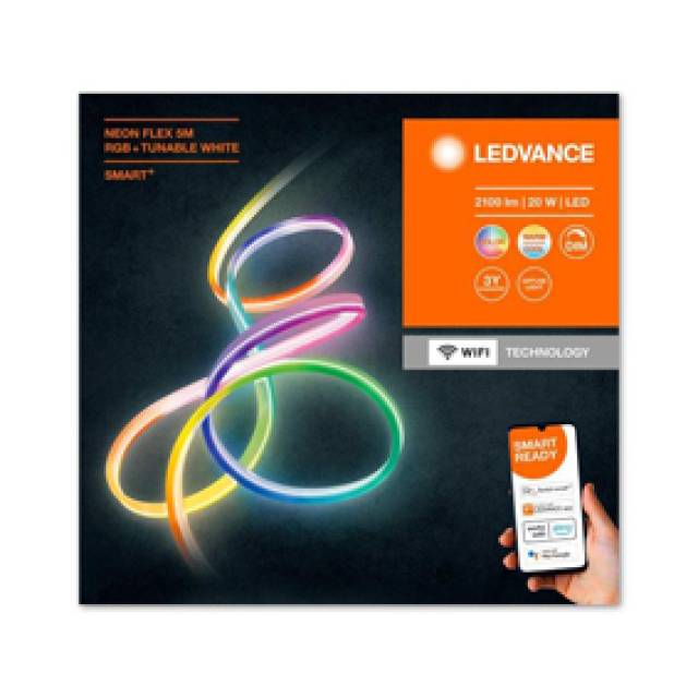 SMART+ WIFI NEON FLEX 5mt 20w 630lm RGBTW IP44