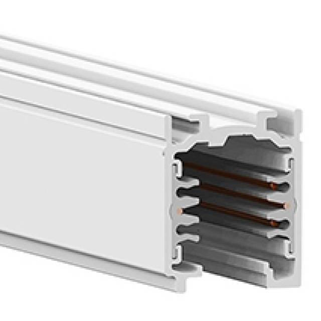 WHITE ADVANCE STANDARD TRACK (RAL9010) 1MT