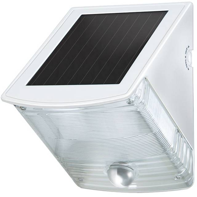 SOLAR LED WALL LAMP WHITE 2x0.5W 85lm IP44 SENSOR