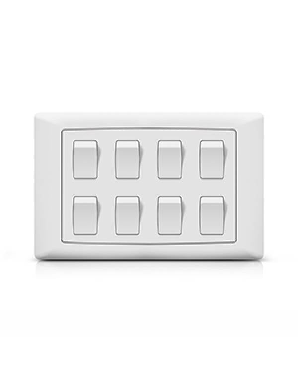 FOXGLO EB WHITE SWITCH FLUSH 8G 2W (Bx50)