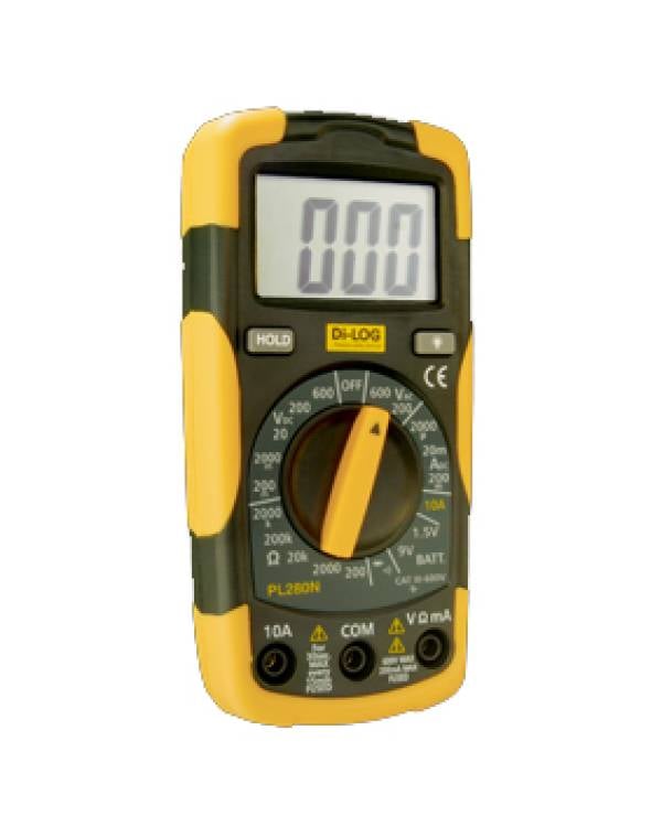 DIG MULTIMETER 600V AC/DC w/MOULDED COVER