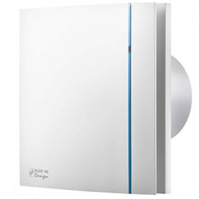 WC SILENT 100 CZ 8W 230V DESIGN-3C SLV 100mmØ(Bx4)
