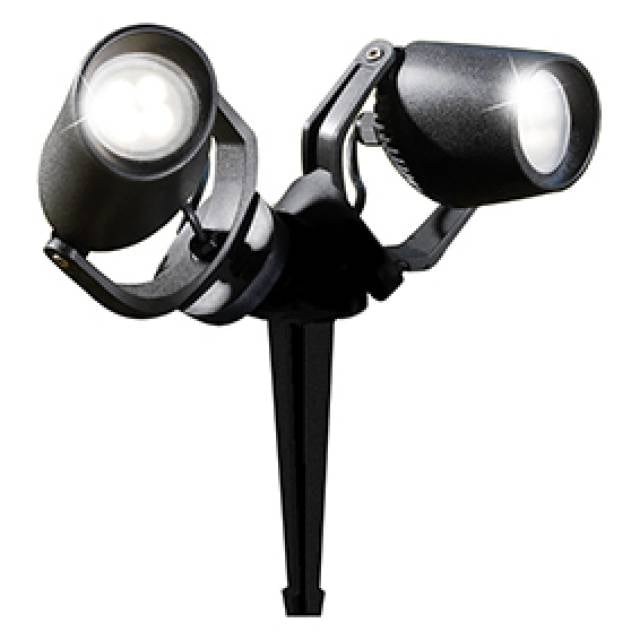 MINITOMMY SPIKE 2L GU10 2x3W CCT IP66 BLK (Bx18)