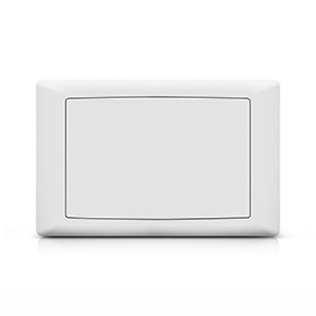 FOXGLO EB WHITE BLANK PLATE 2G MOULDED  (Bx100)