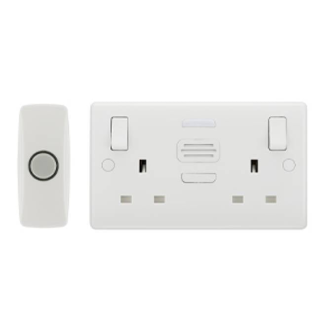 800 SERIES SW SOCKET 2G+DOOR CHIME