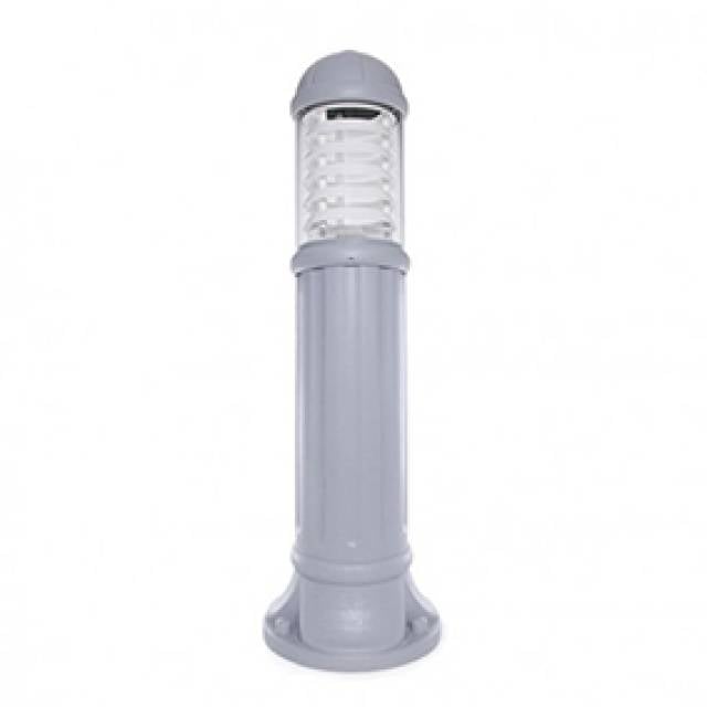 SAURO 800 RESN E27 80cm CLEAR GRY+WHT Louv(Bx1)