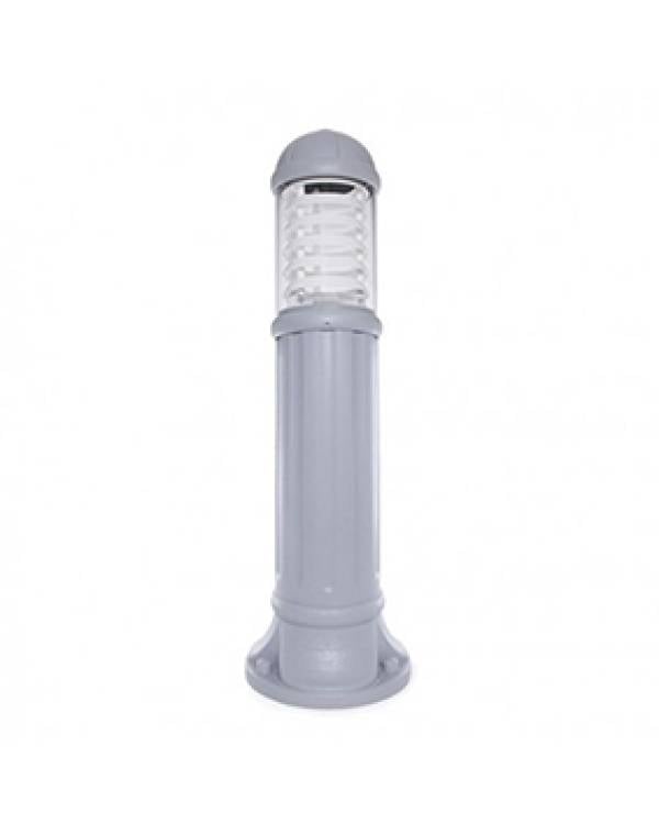 SAURO 800 RESN E27 80cm CLEAR GRY+WHT Louv(Bx1)