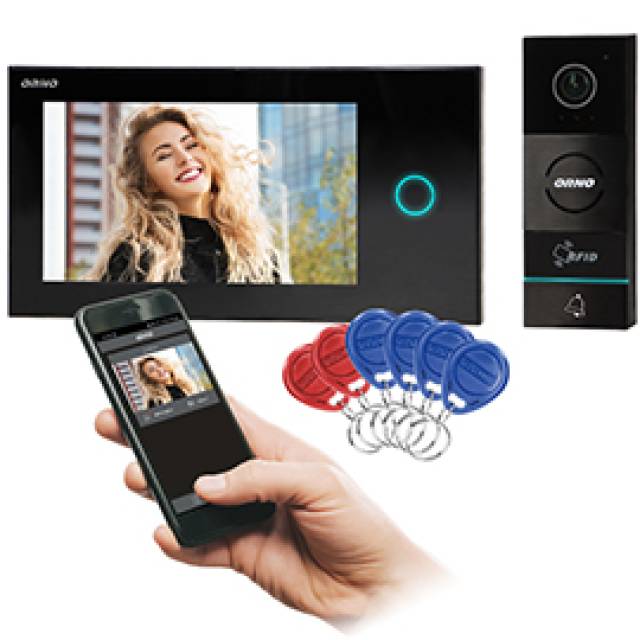 APPOS VID DOORPHONE SET SMART BLK 7"