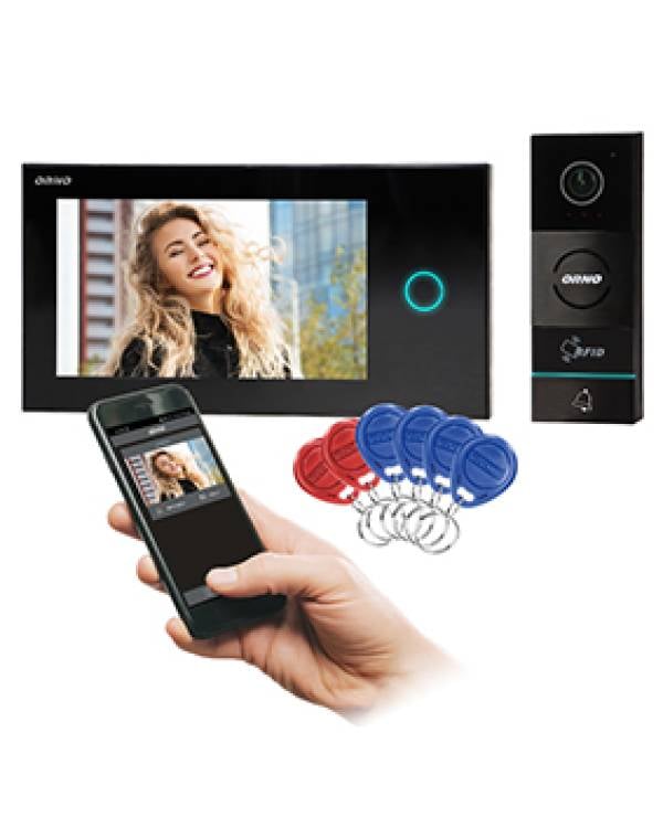 APPOS VID DOORPHONE SET SMART BLK 7"