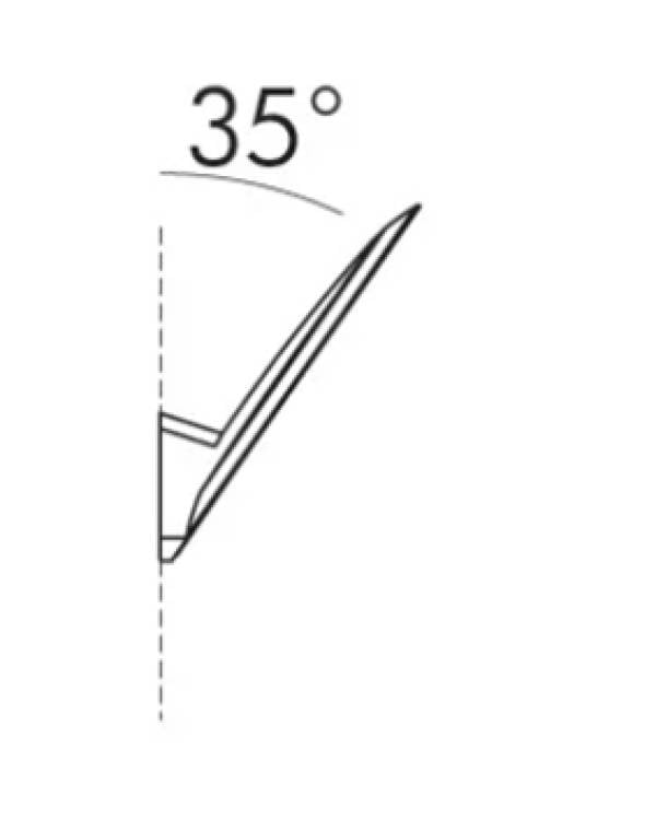 REMI BRACKET ONLY 35dg WHT (Bx15)