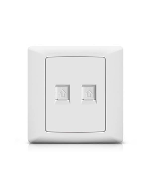 FOXGLO EB WHITE 2G RJ45 CATE 6 DATA SOCKET  (Bx10)