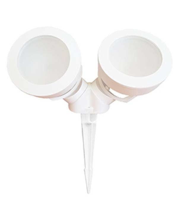 TOMMY SPIKE 2L GX53 2x10w CCT IP66 WHT (Bx18)