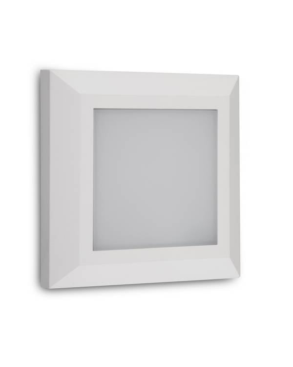 LED PLAIN SURF SQ 3W 230V IP65 3000K WHT (Bx20)