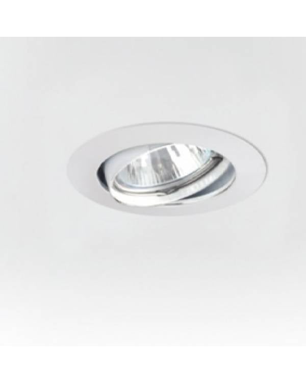REC DOWNLIGHTER ROUND ADJ GU10 230V WHT