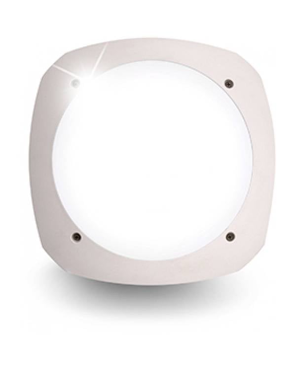 STUCCHI SQ B/HEAD E27 23w IP66 WHT