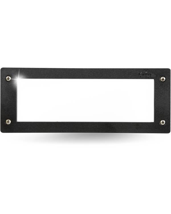 LETI 300 RECT RECS PLAIN E27 BLK (Bx24)