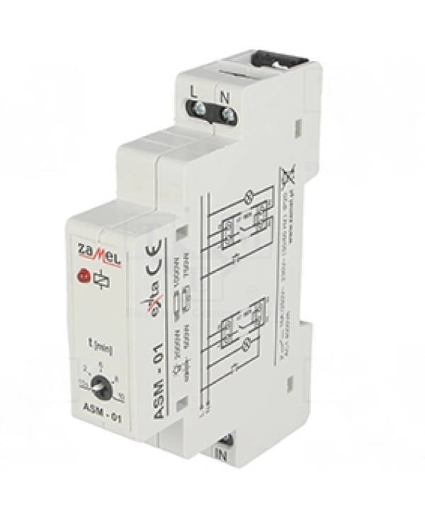 STAIRCASE TIME SW DINRAIL 16A 250V AC1 ASM-01