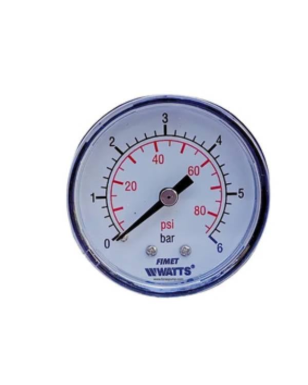 PRESSURE GAUGE 0-6 bar 63mm 1/4"