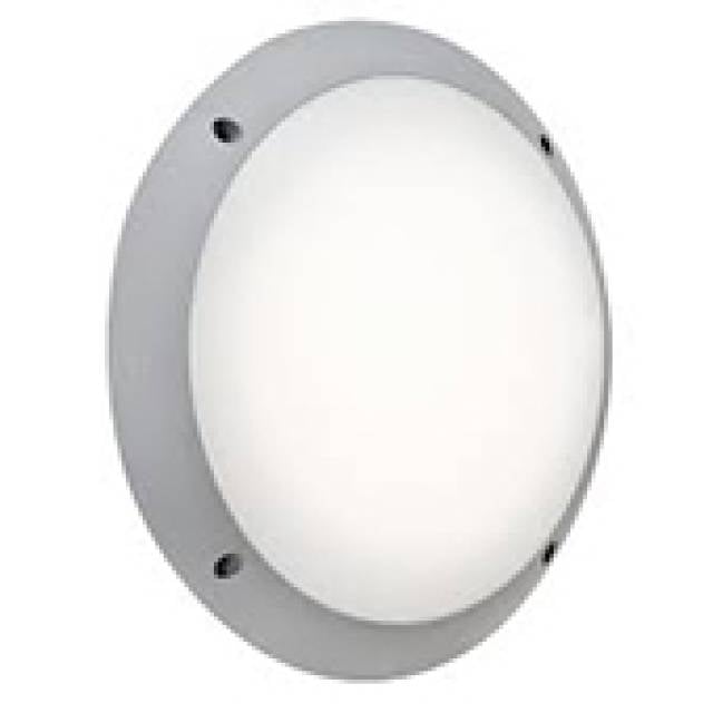 LUCIA RND B/HEAD E27 60w IP66 GRY (Bx16)