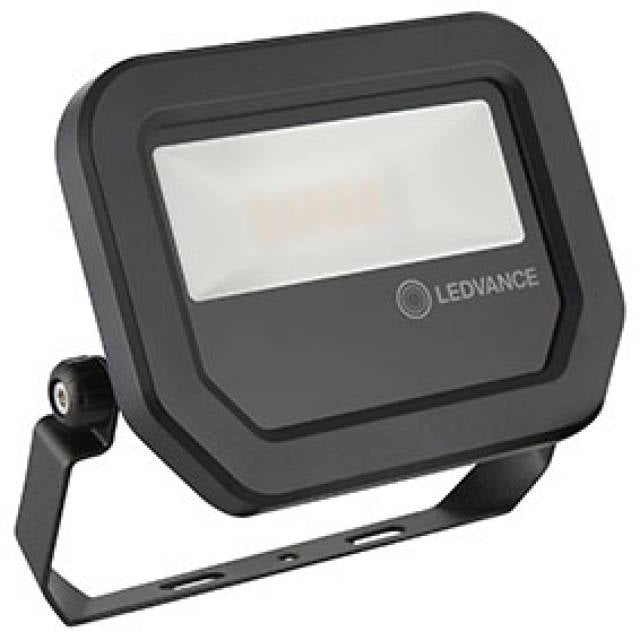 LED FLOOD 240V 4000k 1100lm IP65 BLK 10W