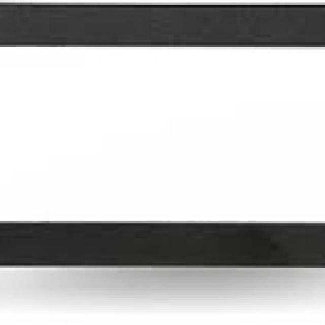 LETI 300 RECT RECS PLAIN GX53 2x3w CCT BLK (Bx24)