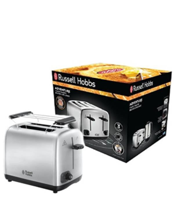 RH STYLIS TOASTER 2 SLICE 1000W BR/STL