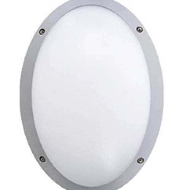 MADDI OVL B/HEAD E27 60w IP66 GRY (Bx16)
