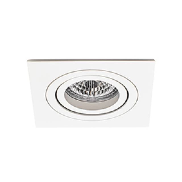 REC DOWNLIGHT SQR ADJ  WHT IP20