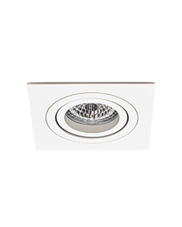 REC DOWNLIGHT SQR ADJ  WHT IP20