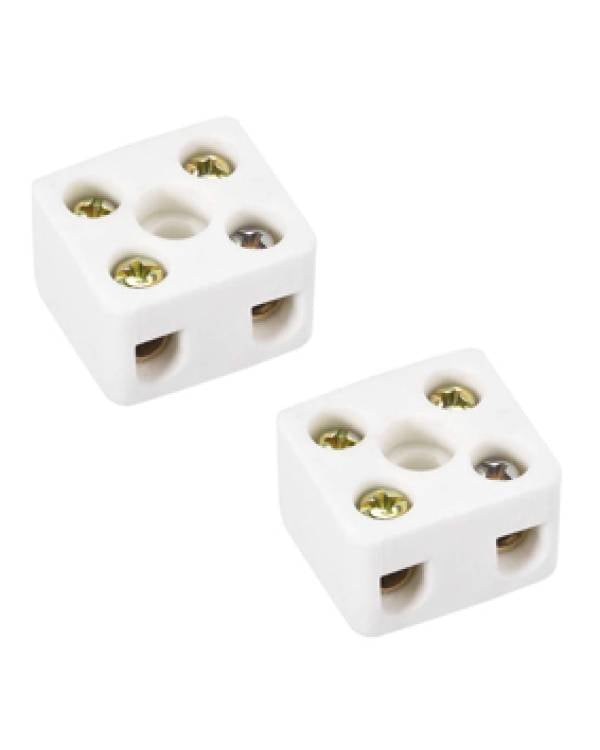 CONNECTOR PORCELAIN 2WAY SMALL (Bx20)