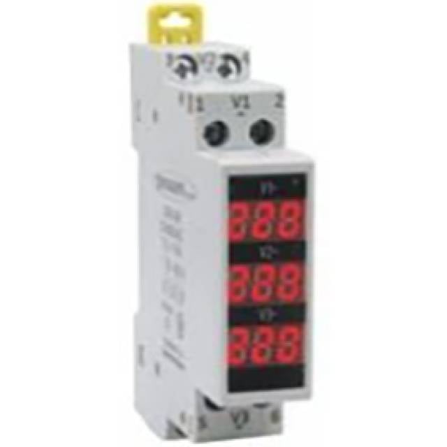 MCB TYPE DIGITAL AMMETER 3PH
