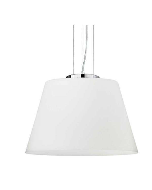 PEND CYLINDER SP1 D30  E27 1x100w CHR WHT