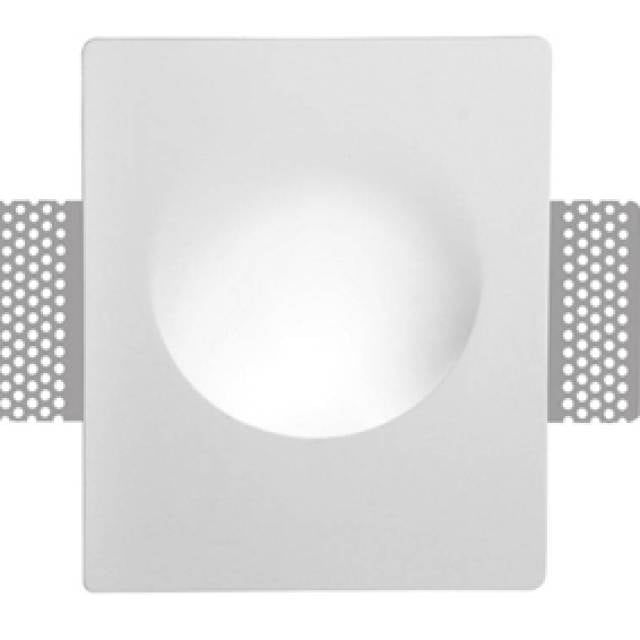 REC DOWNL SQ ADJ GU10 35W IP20 EPSILON PLASTER WHT