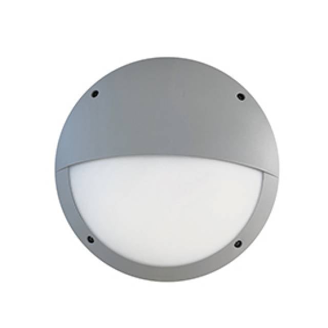 LUCIA-EL RND B/HEAD E27 60w IP66 GRY (Bx16)