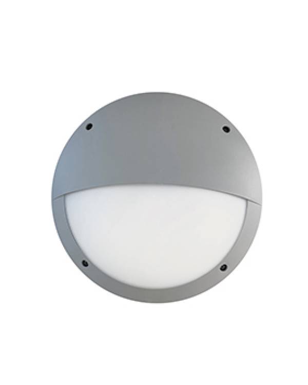 LUCIA-EL RND B/HEAD E27 60w IP66 GRY (Bx16)