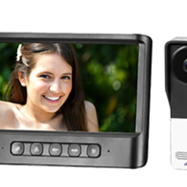 SINGLE RES VIDEO DOORPHONE SET IMAGO 7" BLK